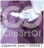 Poster, Art Print Of Dark Pastel Purple Low Poly Abstract Geometric Background