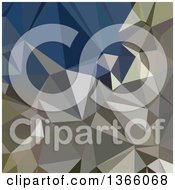 Poster, Art Print Of Ash Grey Low Poly Abstract Geometric Background