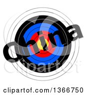 Poster, Art Print Of Target With China Text Over It On A White Background