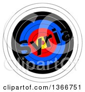 Poster, Art Print Of Target With Syria Text Over It On A White Background