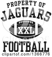 Poster, Art Print Of Black And White Property Of Jaguars Football Xxl Design