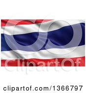 Poster, Art Print Of 3d Rippling Flag Of Thailand