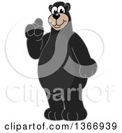 Black Bear School Mascot Character With An Idea