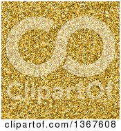 Poster, Art Print Of Gold Pixelated Glitter Background