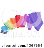 Poster, Art Print Of Arch Of Rainbow Colored Books