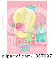 Spa Birthday Party Scene With A Bowl Of Foot Soak