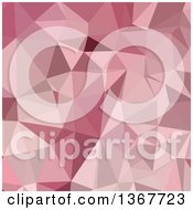 Clipart Of A Low Poly Abstract Geometric Background In Carnation Pink Royalty Free Vector Illustration by patrimonio