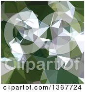 Poster, Art Print Of Low Poly Abstract Geometric Background In Castleton Green