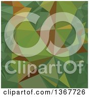 Clipart Of A Low Poly Abstract Geometric Background In Dark Pastel Green Royalty Free Vector Illustration by patrimonio