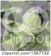 Poster, Art Print Of Low Poly Abstract Geometric Background In Asparagus Green