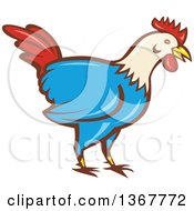 Retro Cartoon Rooster