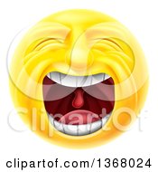 Poster, Art Print Of 3d Yellow Male Smiley Emoji Emoticon Face Screaming