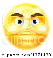 Poster, Art Print Of 3d Yellow Male Smiley Emoji Emoticon Face