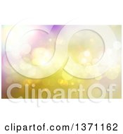 Clipart Of A Christmas Background Of Bokeh Flares Royalty Free Illustration