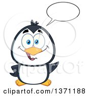 Poster, Art Print Of Happy Penguin Talking And Waving