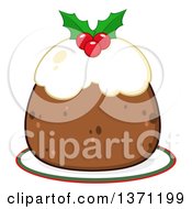 Poster, Art Print Of Christmas Plum Pudding Dessert
