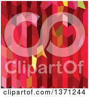 Poster, Art Print Of Abstract Geometric Background In Cardinal Red