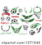 Poster, Art Print Of Soccer Sports And Text Designs