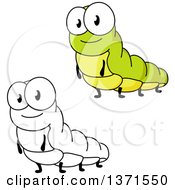 Poster, Art Print Of Cartoon Caterpillars