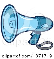 Poster, Art Print Of Blue Megaphone Bullhorn