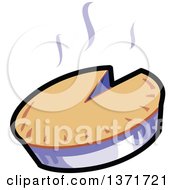 Clipart Of A Hot Pie Royalty Free Vector Illustration