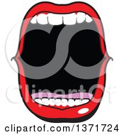 Poster, Art Print Of Mouth Open Wide And Shouting
