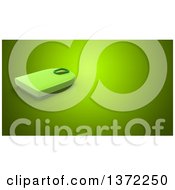 Clipart Of A 3d Body Weight Scale On A Green Background With Text Space Royalty Free Illustration