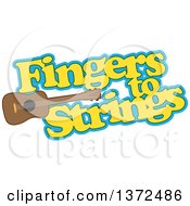 Poster, Art Print Of Ukulele Instrument With Fingers To Strings Text