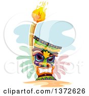 Poster, Art Print Of Grinning Tiki And Torch