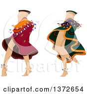Poster, Art Print Of Two Belly Dancers Performing