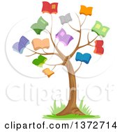 Poster, Art Print Of Tree With Book Foliage