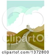 Poster, Art Print Of Scene At The Great Wall Of China