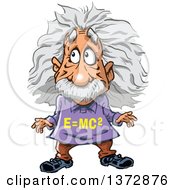 Clipart Of Albert Einstein Royalty Free Vector Illustration by Clip Art Mascots
