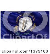 Poster, Art Print Of 3d Rippling State Flag Of Kentucky Usa