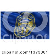 Clipart Of A 3d Rippling State Flag Of Nebraska USA Royalty Free Illustration