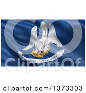 Poster, Art Print Of 3d Rippling State Flag Of Louisiana Usa