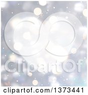 Clipart Of A Heart Over Bokeh Flares Royalty Free Illustration