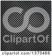 Clipart Of A Background Of Perforated Metal Over Carbon Fibre Royalty Free Illustration by KJ Pargeter