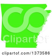 Lyme Disease Awareness Lime Green Colored Silhouetted Map Of The State Of Arkansas United States
