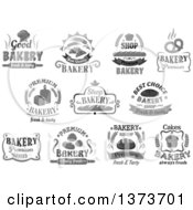 Poster, Art Print Of Grayscale Bakery Text Designs