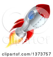 Poster, Art Print Of Flying Rocket Ship