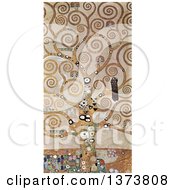 Poster, Art Print Of Royalty Free Illustration Of  The Abstract Patterened Tree Of Life By Gustav Klimt C 1905-1909