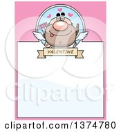 Poster, Art Print Of Male Valentines Day Cupid Page Border