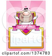 Poster, Art Print Of Male Valentines Day Cupid Page Border
