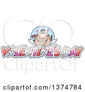 Clipart Of A Male Valentines Day Cupid Royalty Free Vector Illustration