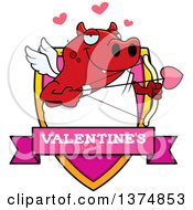 Poster, Art Print Of Valentines Day Cupid Devil Shield