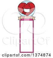 Poster, Art Print Of Happy Valentine Heart Character Bookmark