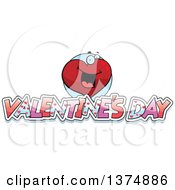 Clipart Of A Happy Valentines Day Heart Character Royalty Free Vector Illustration by Cory Thoman