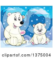 Poster, Art Print Of Polar Bears In The Snow