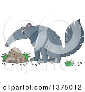 Happy Anteater By A Nest